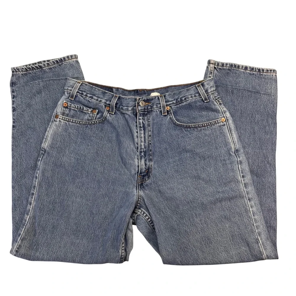 Levis 550 Relaxed Fit Mens Jeans 36x30 Medium Wash Blue Denim Vintage 2000